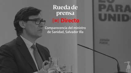 Rueda de prensa del ministro Salvador Illa