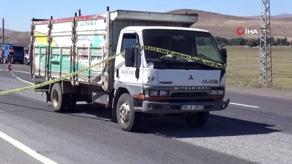 Hayvan yüklü kamyonun çarptığı adam hayatını kaybetti
