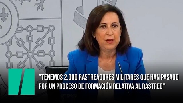 Tenemos 2.000 rastreadores militares que han pasado por un proceso de formación relativa al rastreo