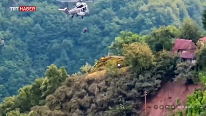 6 kişilik aile selden böyle kurtarıldı