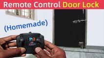 DIY Remote Control Door Opener and Closer | Remote Door Lock for Home | How to Make Remote Control Door Lock At Home | Creative Ideas with DC Motor