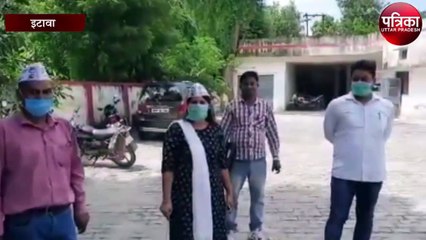 लोक निर्माण विभाग के ऑफिस में आदमी पार्टी ने जतायी नाराजगी