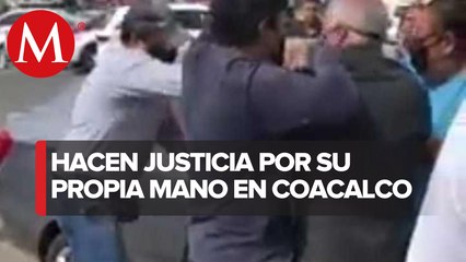 En Coacalco, desvisten y golpean a presunto asaltante