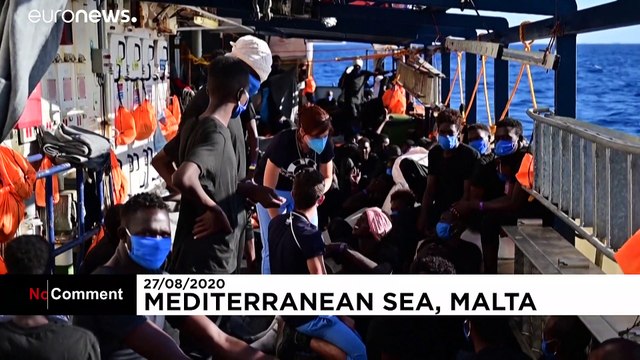 Sea-Watch 4 rescue boat seeks port for 200 migrants in the Mediterranean