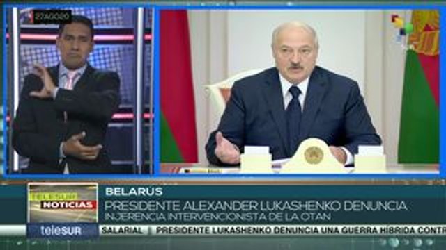 Pdte. Lukashenko denuncia guerra híbrida contra Bielorrusia