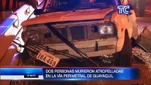 Dos personas murieron atropelladas en la vía Perimetral de Guayaquil