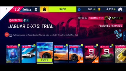 Asphalt 9 Gameplay - Jaguar C-X75 : Trial - Ancient Ruins