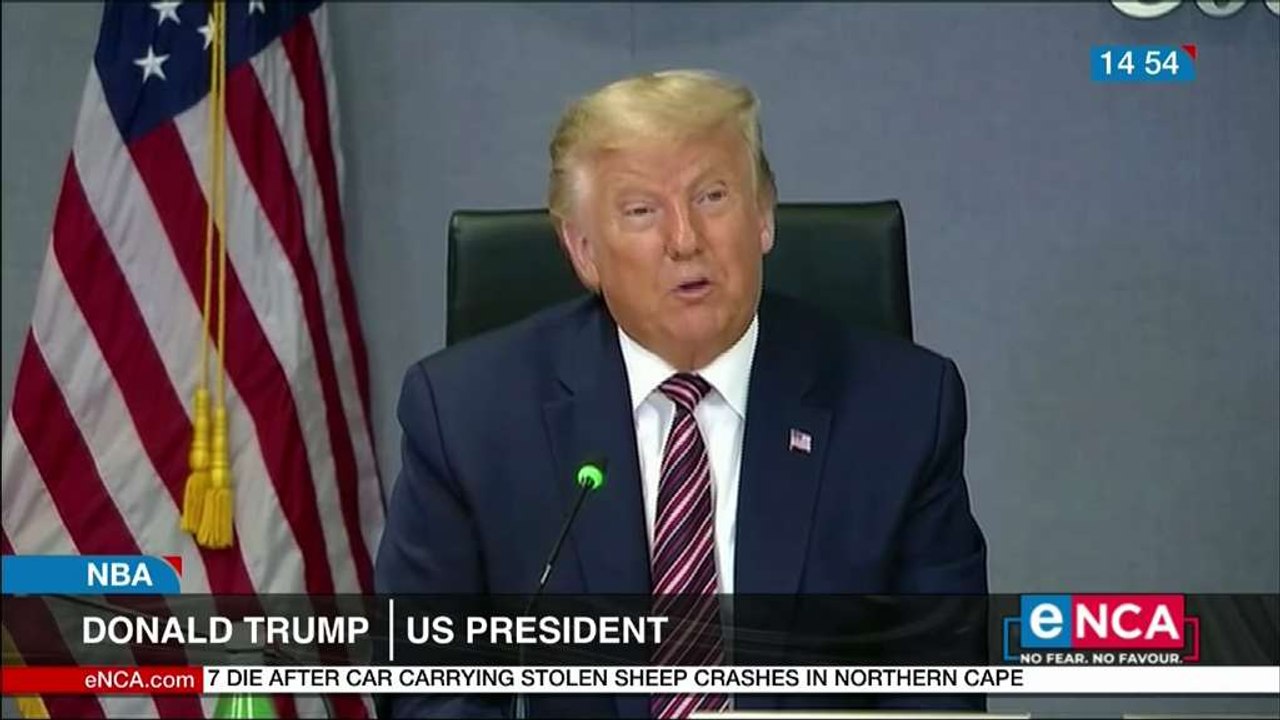 Trump criticises NBA