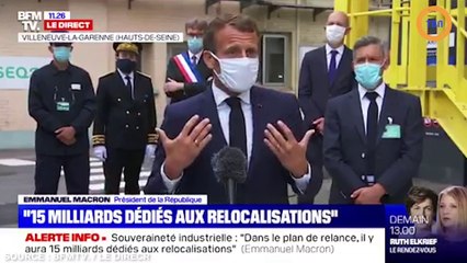 Emmanuel Macron juge le port du masque "gênant et pénible"