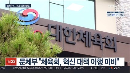 문체부 "체육회 안일했다"…체육회는 이의 신청