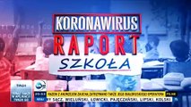 Koronawirus Raport. Szkoła - czołówka i tyłówka