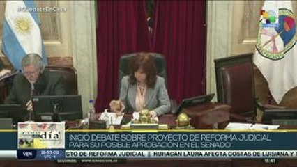 Senado argentino debate proyecto de reforma judicial