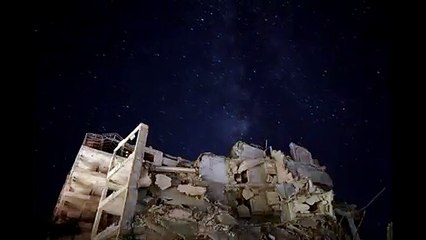 In Syria, the Milky Way glimmers over a sea of rubble