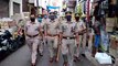 एसएसपी के आदेश पर पुलिस ने निकाला फ्लैग मार्च