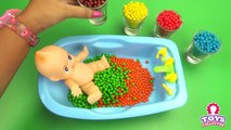 Baby Doll Bath Time & Surprise Toys Egg - Learn Colors - Toyz collector_3