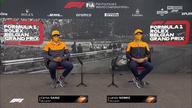 F1 2020 Belgium GP - Thursday (Drivers) Press Conference - McLaren