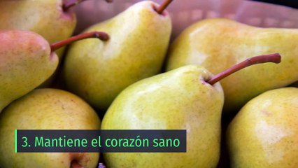 8 propiedades y beneficios de la pera