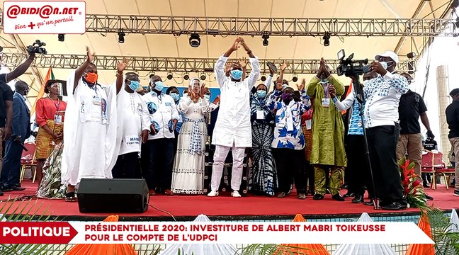 Présidentielle 2020/ investiture de Albert Mabri Toikeusse pour le compte de l’UDPCI