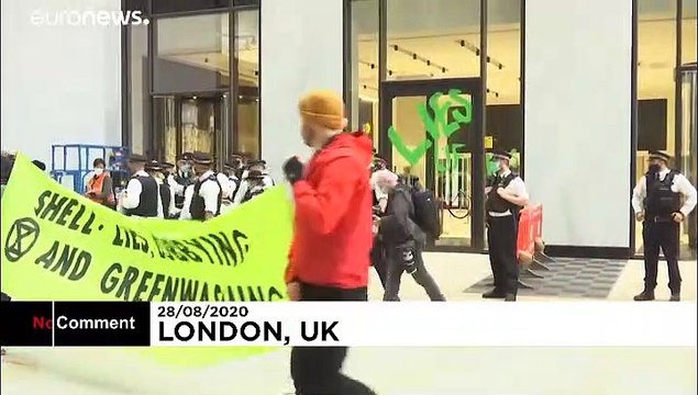 Shell ciblé par le mouvement écologiste Extinction Rebellion