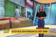 La Victoria: policía fiscal incauta máquinas de coser falsificadas