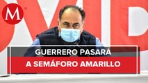 Guerrero pasará a semáforo amarillo por covid-19, dice Astudillo