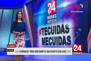 Fuego en poste de alumbrado público provocó pánico en Tumbes