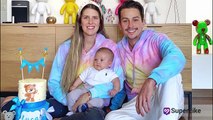Luca, hijo de Sebastián Vega cumplió 3 meses de nacido y así le celebraron