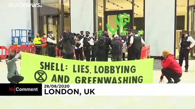 Shell ciblé par le mouvement écologiste Extinction Rebellion
