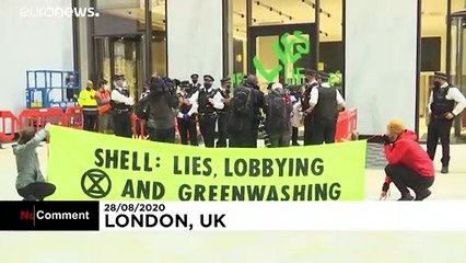 Shell ciblé par le mouvement écologiste Extinction Rebellion