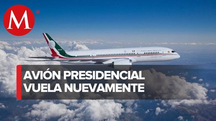 Avión presidencial sobrevuela México por primera vez desde su regreso de EU