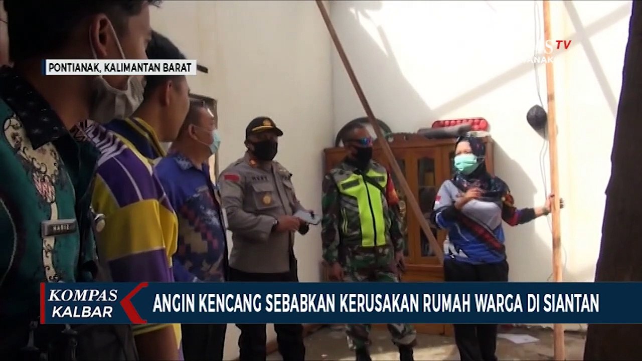 Empat Rumah di Pontianak Utara Rusak Diterjang Angin Kencang