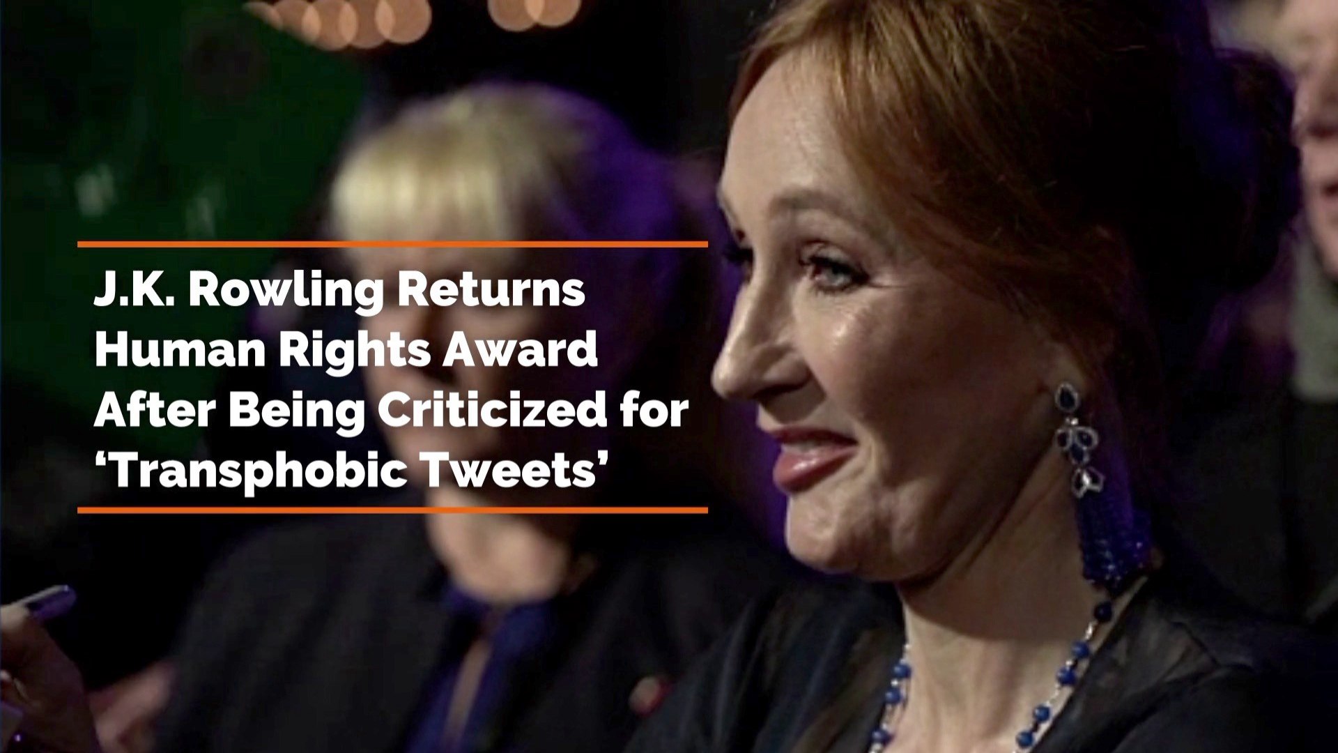 ⁣J.K. Rowling Returns Award