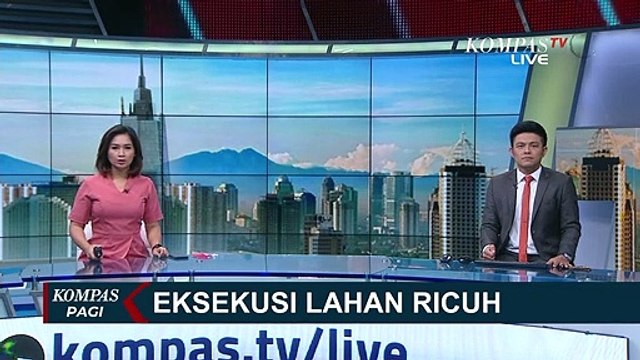 Eksekusi Lahan Berakhir Ricuh, Polisi Keluarkan Gas Air Mata Untuk Bubarkan Massa
