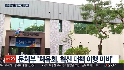 문체부 "체육회 안일했다"…체육회는 이의 신청
