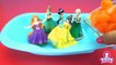 Learn Colors Disney Princess Rapunzel Anna Elsa Belle Bath Time Jelly bean Chocolate Candy