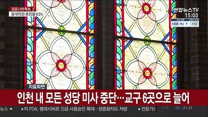 인천 내 모든 성당 미사 중단…교구 6곳으로 늘어