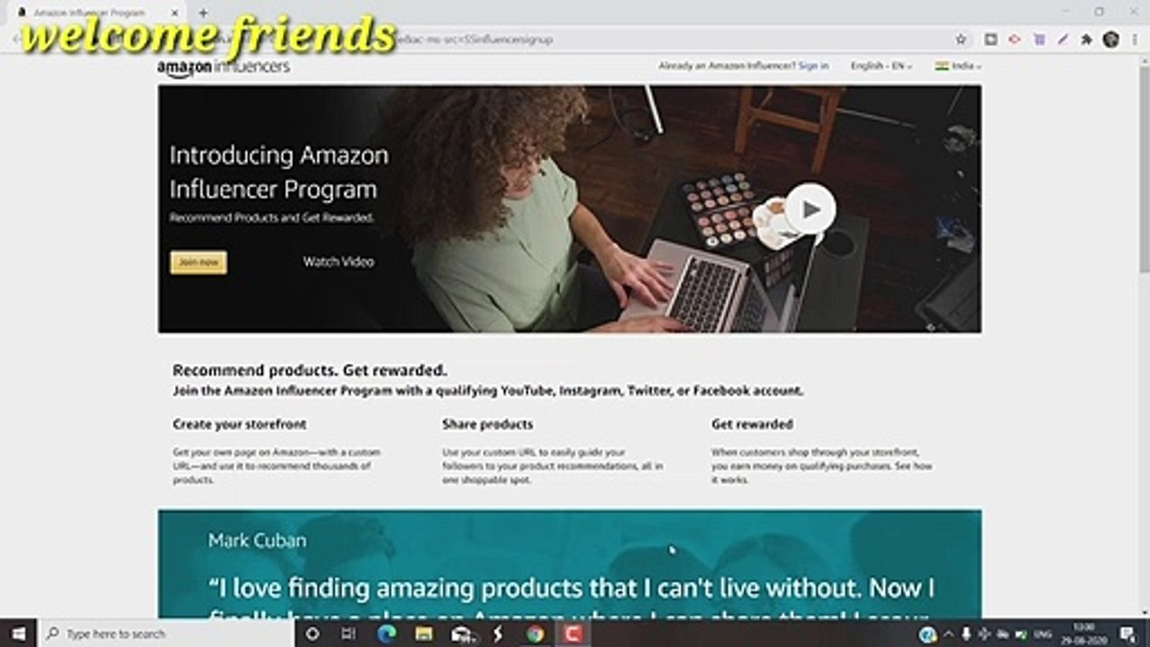 How to Join  Amazon Influencer Program | Amazon Influencer Program  | Best Part time Job | Amazon |