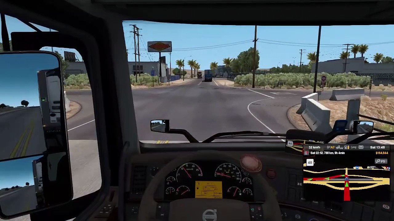 American Truck Simulator Kirim Makanan Beku 18 Ton ke Kayenta Arizona ditegur DOT USA