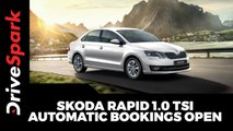 Skoda Rapid 1.0 TSI Automatic Bookings Open