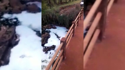 Internauta denuncia poluição e mau cheiro no Rio São Francisco no Bairro Tropical III