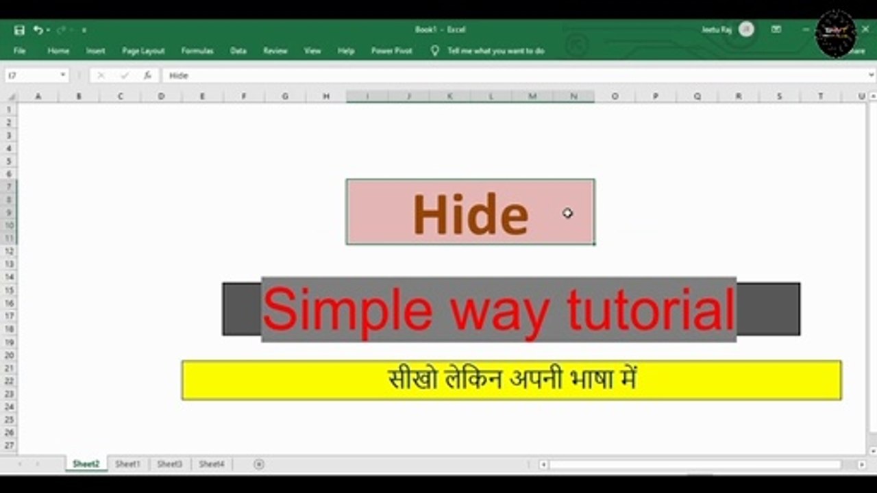 How to Hide and Unhide Row and Column In Excel | How to  Hide & unhide Work Sheet In Excel