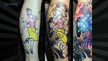 Eustiquio Lugo con arreglos de tatuajes