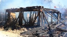Bolu’da alev alev yanan 2 baraka ve 1 odunluk küle döndü