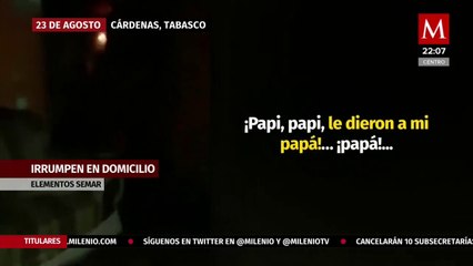 Elementos de la marina irrumpen en domicilio buscando a un sujeto que agredió a un militar