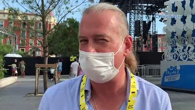 Tour de France 2020 - Marc Chavet, le speaker du Tour , a vu les coureurs de près : Thibaut Pinot a ce regard de conquérant