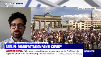 Allemagne: la manifestation "anti-covid" à Berlin dispersée par la police