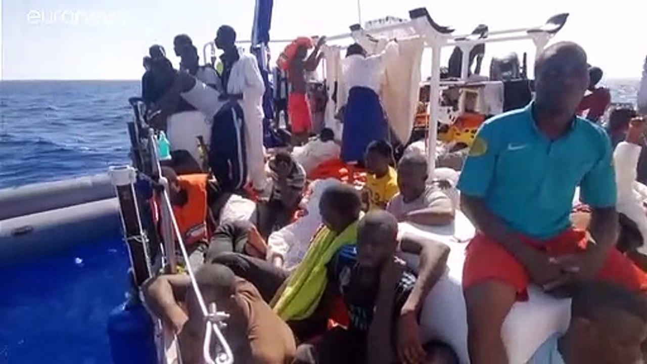 Italy sends help to stranded Banksy funded refugee rescue ship