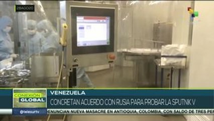 Concretan acuerdo para probar la vacuna "Sputnik V" en Venezuela