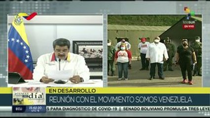Encabeza Nicolás Maduro reunión con Movimiento Somos Venezuela