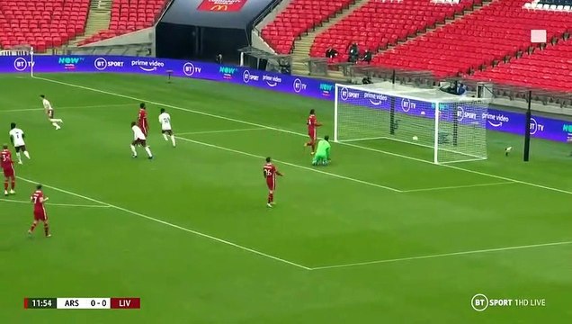 Pierre-Emerick Aubameyang Goal - Arsenal vs Liverpool 1-0 29/08/2020